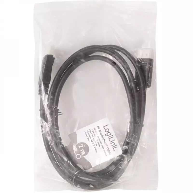 Cabo DisplayPort LogiLink CD0101 2 m preto