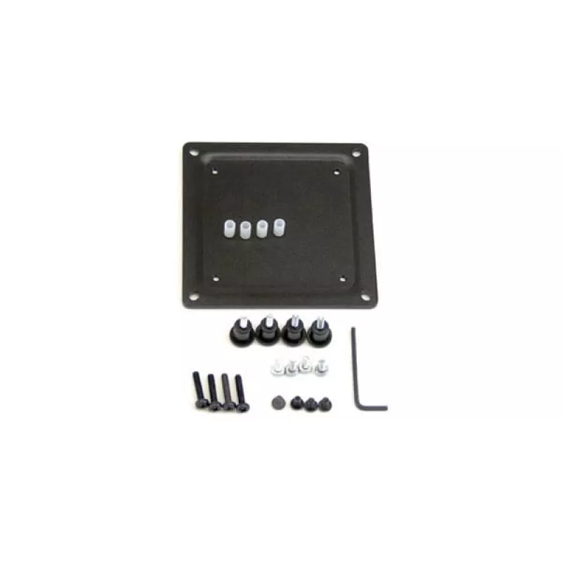 Kit de placa de conversão Ergotron 75 mm para 100 mm preto aço