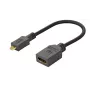Adaptador de mudança de sexo Microconnect HDM19F19MMC HDMI Type-D (Micro) HDMI preto