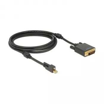 Adaptador de cabo de vídeo DeLOCK 83726 Mini DisplayPort para DVI 2 m preto
