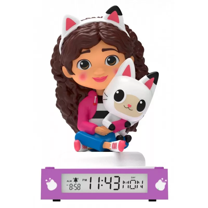 Luz noturna Kids Euroswan GD00095 com despertador — candeeiro LED 3D para crianças