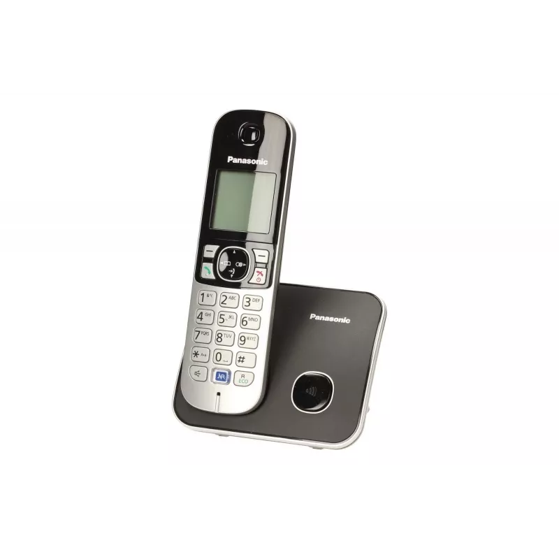 Telefone DECT Panasonic KX-TG6811 com identificação de chamadas preto