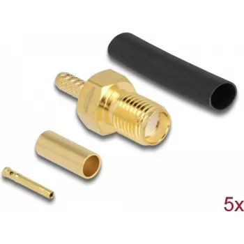 Conector fêmea SMA para cravar RG-174 / RG-316 DeLOCK 90037