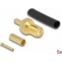 Conector fêmea SMA para cravar RG-174 / RG-316 DeLOCK 90037