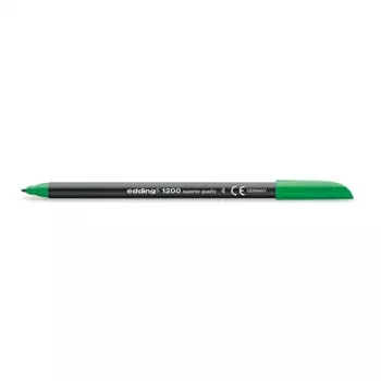 Caneta de feltro Edding 1200 verde 10 unid.