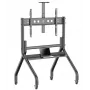 Suporte de chão para TV ONKRON TS2080-B para televisores de 60–120 polegadas, móvel, preto