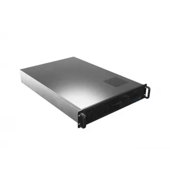 Chassis rack Lanberg SC01-6502-12B 2U preto 7 ventoinhas
