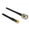 Cabo coaxial DeLOCK 89498 TNC SMA CFD200 10 m preto