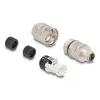 Conector de fio DeLOCK 86032 M12 LSA 2 cm prateado