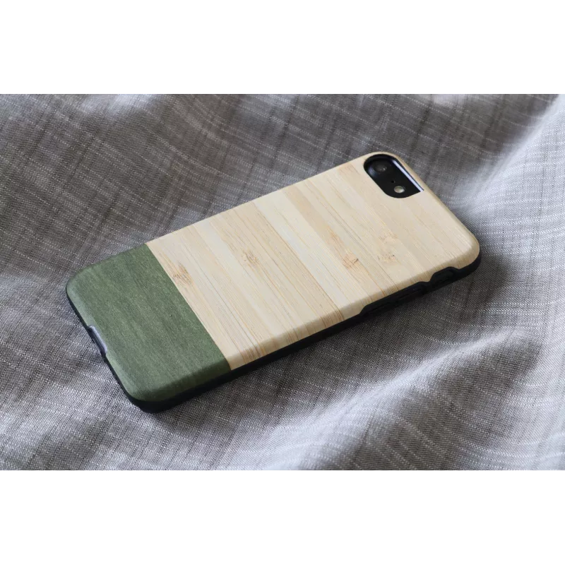Capa para telemóvel man and wood para iPhone 7/8 – Bambuswald preto