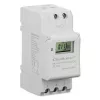 Temporizador eletrónico para calha DIN QOLTEC 50983, a pilhas, para circuitos de automação