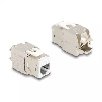 Módulo Keystone DeLOCK 88119 plano branco RJ-45 10 unid.