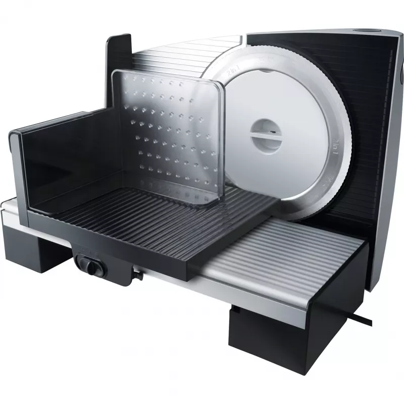 Steba AS 200 - Máquina de cortar fiambre - 110 W - prateado/preto