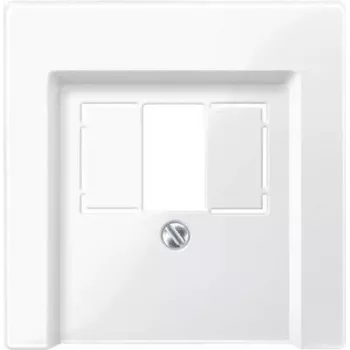 Placa de parede / tampa de interruptor Merten 296019, branco, termoplástico, 1 peça