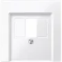 Placa de parede / tampa de interruptor Merten 296019, branco, termoplástico, 1 peça