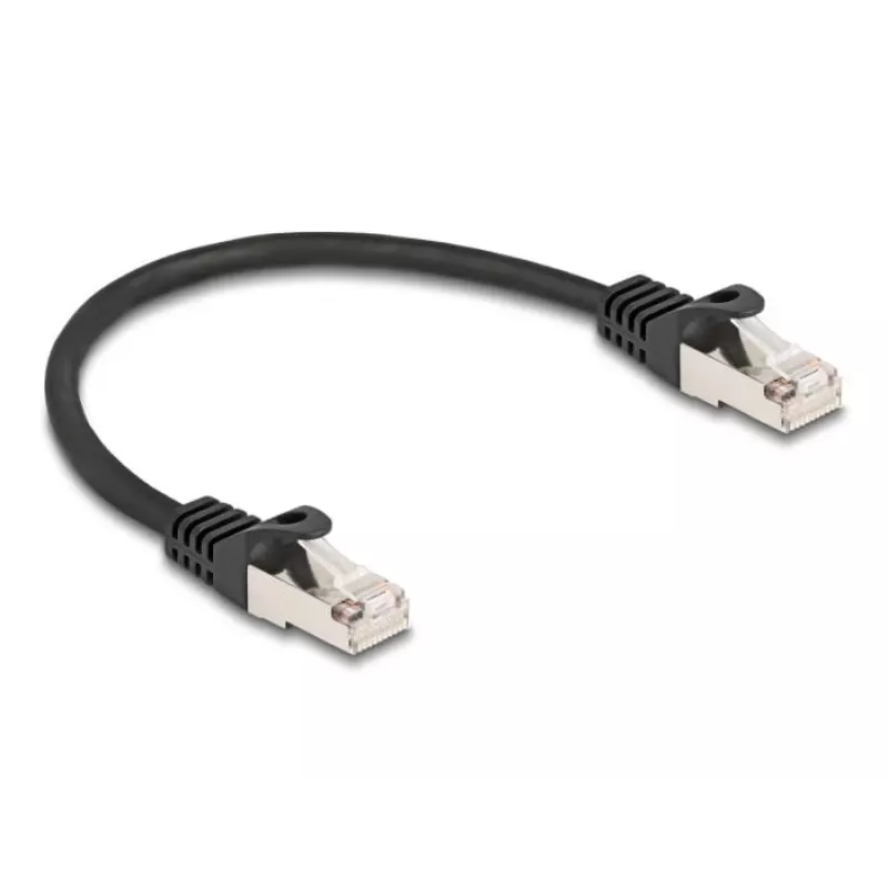 Cabo de rede DeLOCK ficha RJ50 para ficha RJ50 S/FTP 0,25 m preto