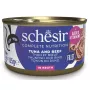 SCHESIR em água de cozedura Atum com vaca e arroz - Alimento húmido para gatos - 85 g