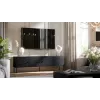 Móvel de TV Cama 4D PALAZZO BIS 201x40x60 preto mate