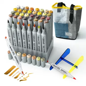 Marcadores de dupla ponta Arrtx LC302499 – 40 cores, gradações de tom de amarelo