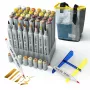 Marcadores de dupla ponta Arrtx LC302499 – 40 cores, gradações de tom de amarelo