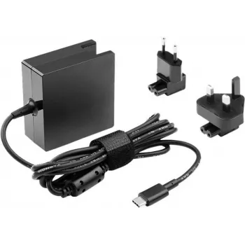 Fonte de alimentação USB-C 65-W-US Lenovo FRU02DL124 com cabo de alimentação
