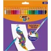 Lápis de cor apagáveis BIC Kids Evolution Illusion 24 cores