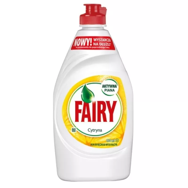 Detergente da loiça à mão Fairy Lemon, 450 ml