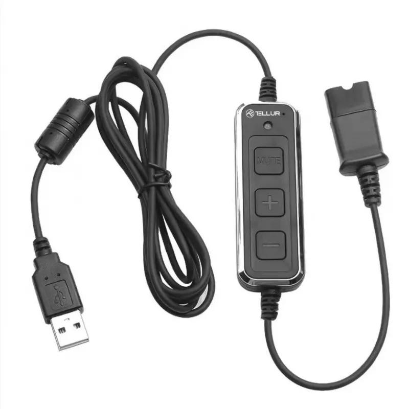 Auscultadores com microfone Tellur Voice 510N monofónico USB preto