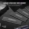 DIMM 96 GB DDR5-5600 (4x 24 GB) Quad-Kit, memória RAM preta, CMK96GX5M4B5600C40, Vengeance, INTEL XMP