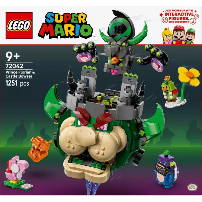 Brinquedo de construção LEGO Super Mario Prinz Florian & Schloss Bowser conjunto 72042