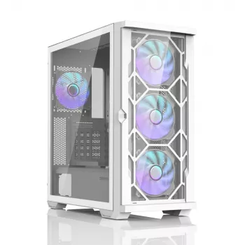 Zalman Z10 DUO ATX ZM-IF120 x4 branco