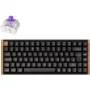 Keychron K2 HE (preto/madeira, layout DE, Gateron Double-Rail Magnetic Nebula, estrutura em alumínio)