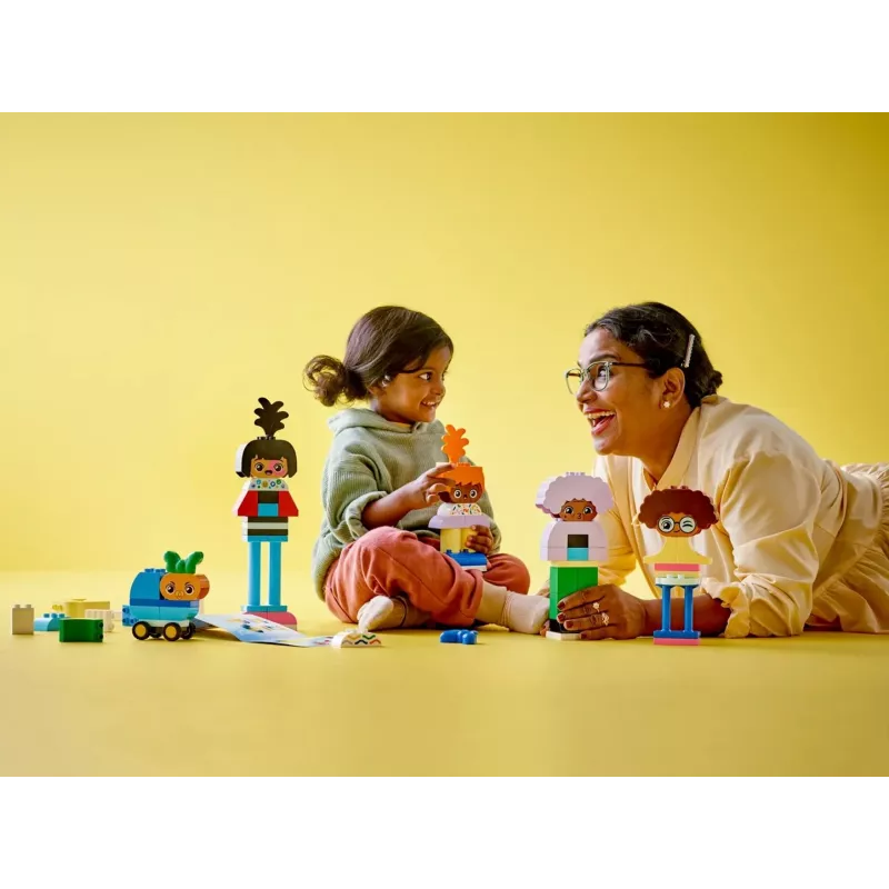 Brinquedo de construção LEGO DUPLO 10423 conjunto de pessoas para construir, 71 peças, a partir de 3 anos, figuras 260 mm de altura