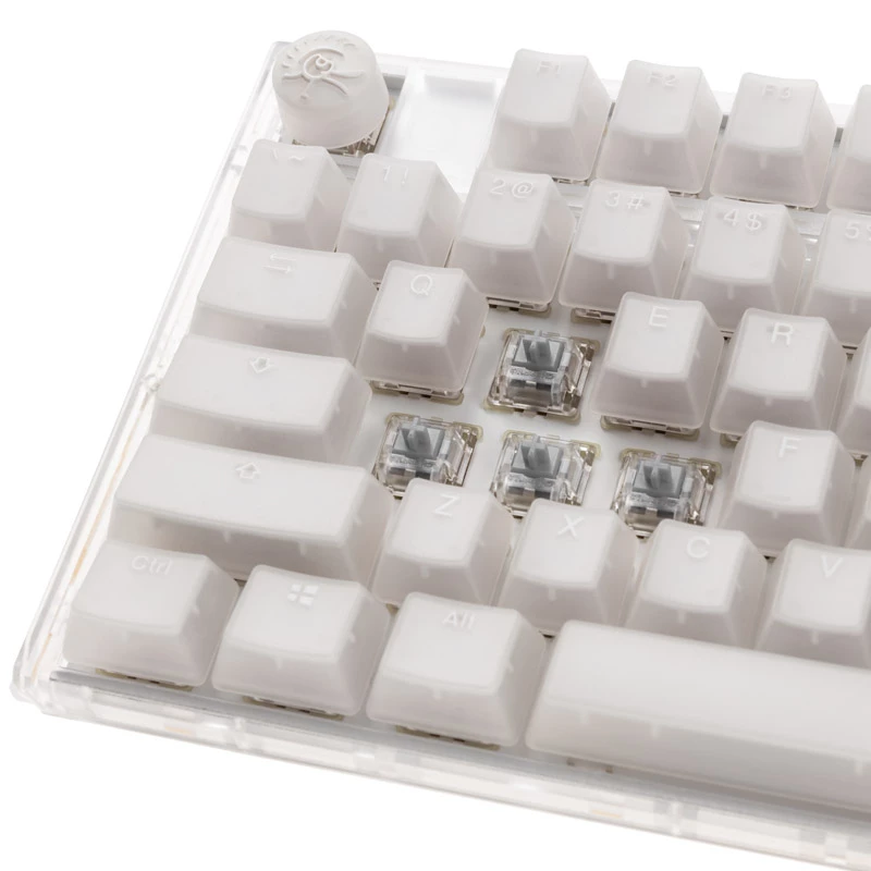 Teclado gaming Ducky One 3 Aura White TKL, RGB-LED – MX-Speed-Silver (US)