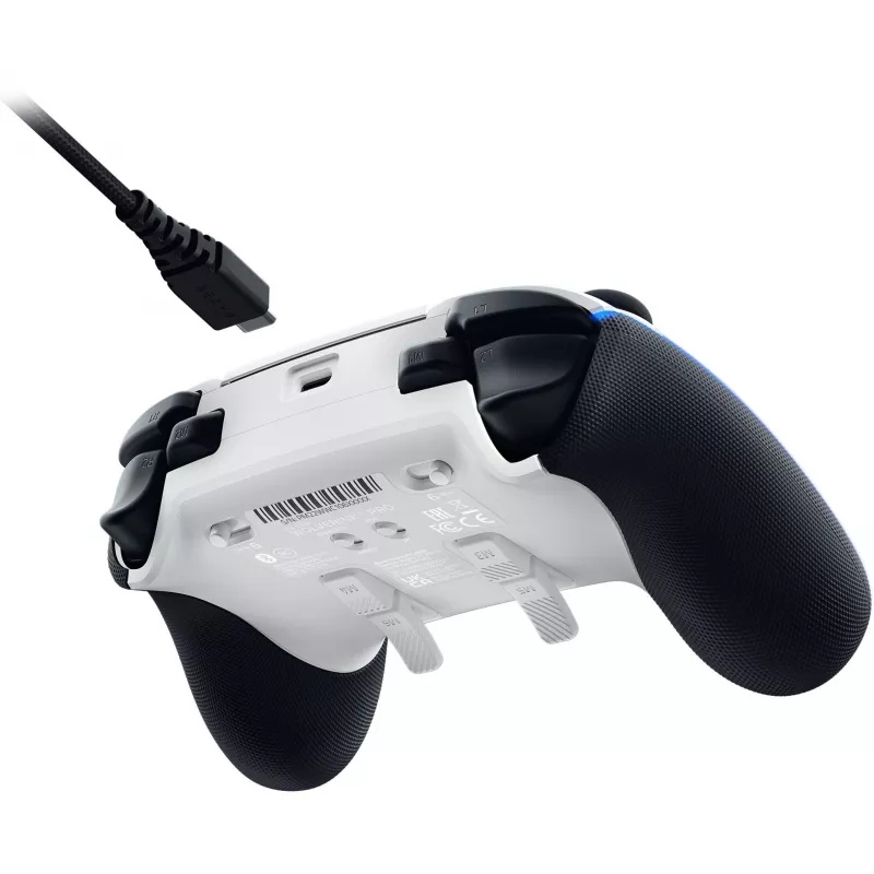 Razer Wolverine V2 Pro - comando - PC - PlayStation 5 - D-Pad - botão de menu - analógico / digital - com fios e sem fios - branco