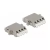 Acoplador de fibra ótica DeLOCK LC Quad fêmea para LC Quad fêmea monomodo
