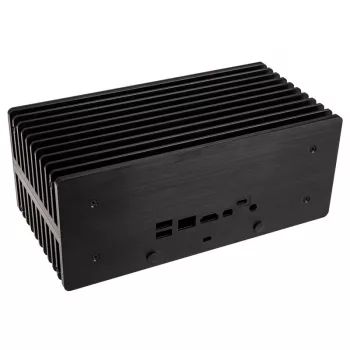 Caixa sem ventoinha Akasa Turing ABX UCFF para mini-PC AMD (Gigabyte BRIX 4000U), alumínio, preto