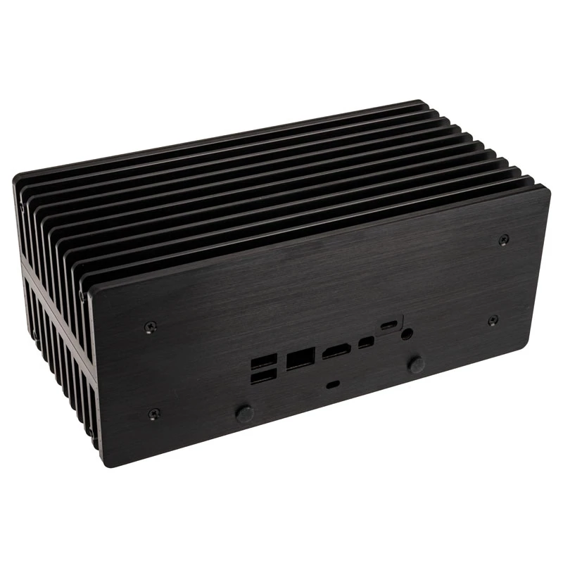 Akasa Turing ABX UCFF Caixa sem ventoinha para Mini PC AMD (Gigabyte BRIX 4000U), alumínio, preto