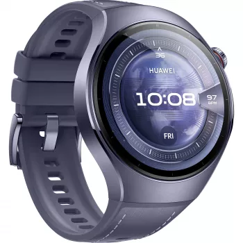 Watch 5 46mm (Rates-L39L), Smartwatch Cinzento/Violeta, Bracelete de relógio compósito em cinzento-violeta, Caixa de titânio