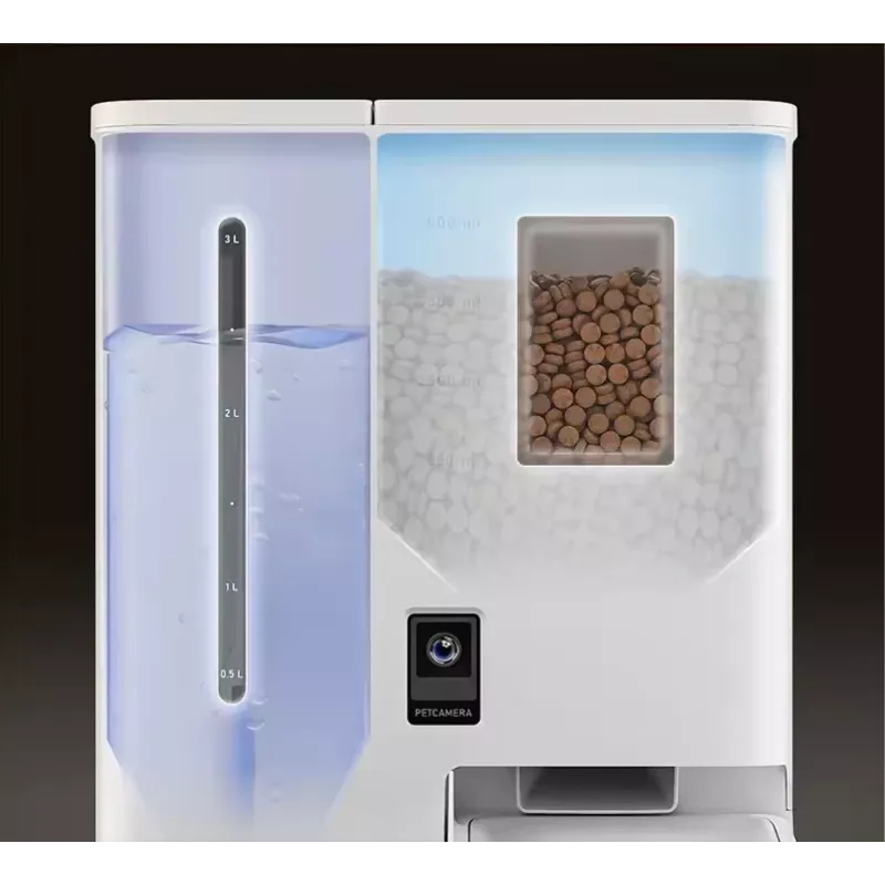 Alimentador automático Sponge SPONGE Pet Feeder Smart DUAL — alimentador inteligente de dois comedouros para animais de estimação