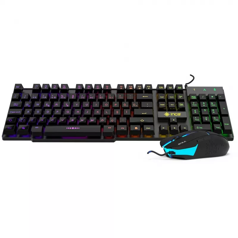 Cian Technology GmbH Cian INCA RAINBOW EFFECT MECHANICAL FEEL GAMING teclado e rato SET