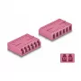 Acoplador de fibra ótica DeLOCK HD LC Hexaplex fêmea para LC Hexaplex fêmea violeta
