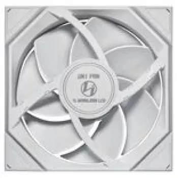 Ventoinha para caixa Lian Li UNI FAN TL LCD Wireless ARGB PWM 140mm branca, modelo 14RTLLCD1W1W