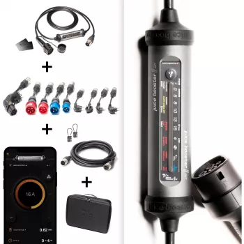 Juice Technology JUICE BOOSTER 3 air MASTER Traveller Set (antracite/preto, 1,4 - 11 kW, cabo de 8,1 metros)