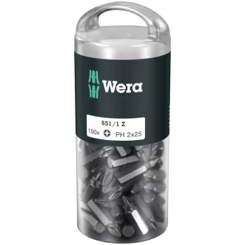 Bit de chave de fendas Wera 851/1 Z DIY 100 SiS 100 unidades