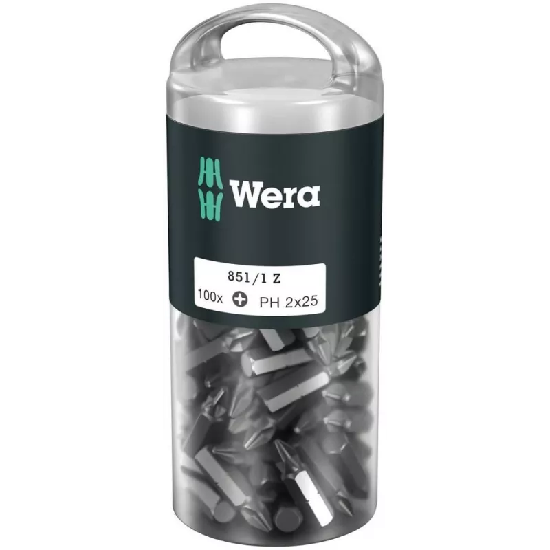 Bit de chave de fendas Wera 851/1 Z DIY 100 SiS 100 unidades
