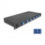 Caixa de fusão de fibra ótica DeLOCK 66997 preto metal 482x220 mm