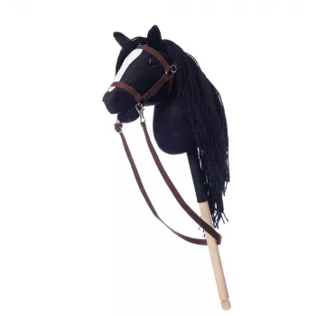 Cavalo de pau HOPPIHORSE Hobby Horse A4 preto