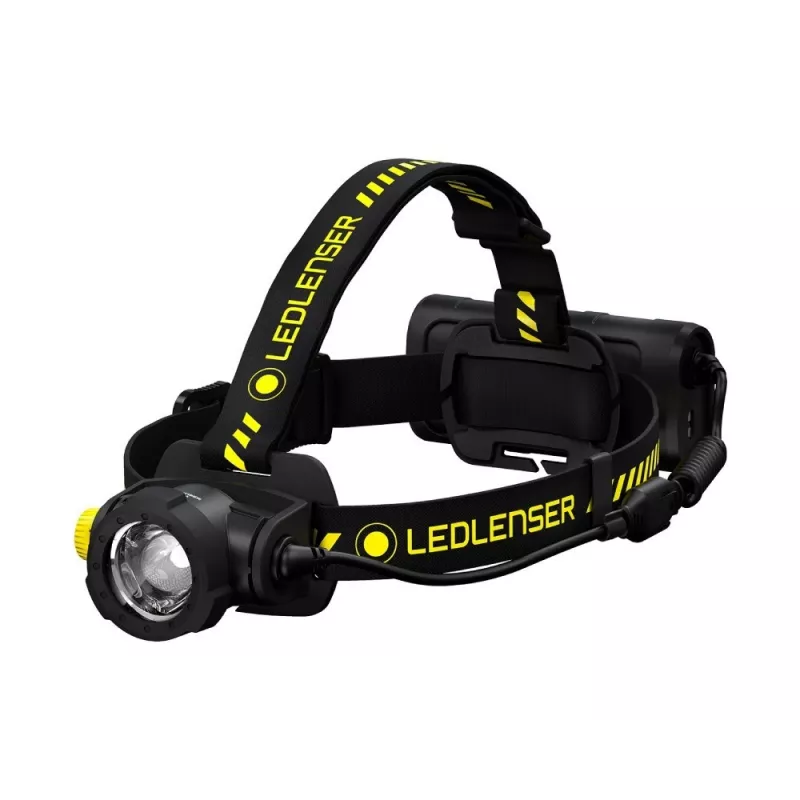 Lanterna de cabeça Led Lenser H15R Work preto amarelo