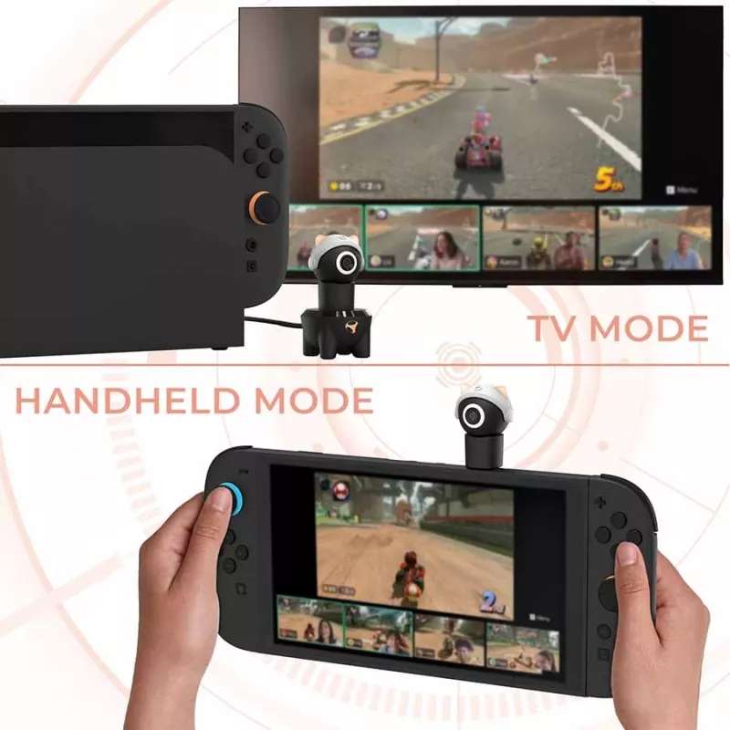 Câmara mini HD 2 em 1 Subsonic Playcam 1080 para Nintendo Switch 2 vermelho
